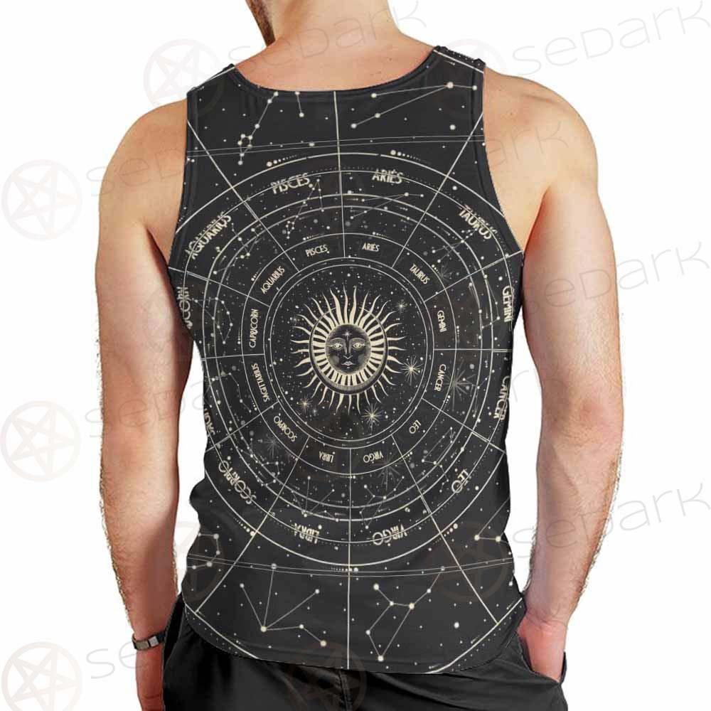 Moonlight Activity In Vintage SDN-1034 Men Tank-tops