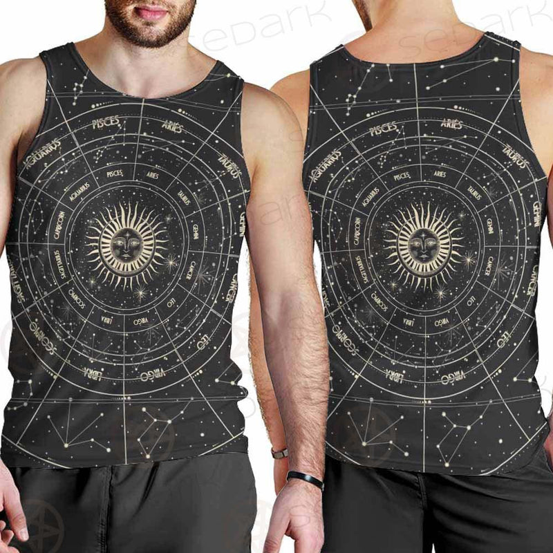 Moonlight Activity In Vintage SDN-1034 Men Tank-tops