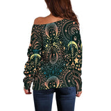 Spirituality And Occultism Off Shoulder Sweaters
