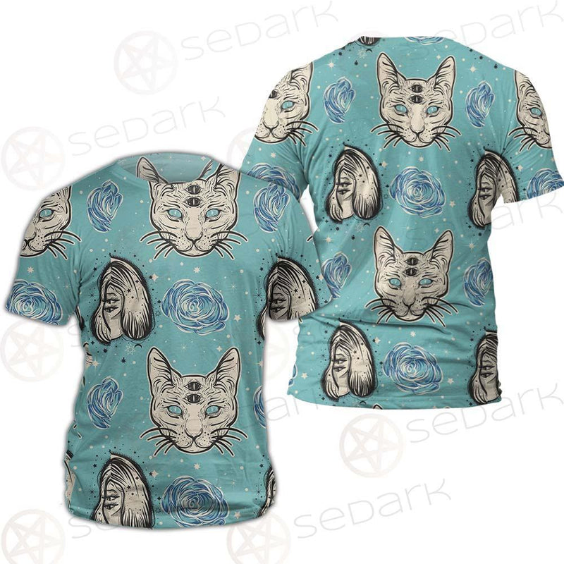 Seamless Pattern In Tatto Art SDN-1039 Unisex T-shirt