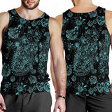 Black Sphynx Cat Tattoo Pattern Men Tank-tops