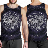 Mystical Cat Skeleton Lies In The Grass SDN-1050 Men Tank-tops