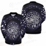 Mystical Cat Skeleton Lies In The Grass SDN-1050 Button Jacket