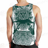 Cat Jumping Seamless Pattern SDN-1052 Men Tank-tops