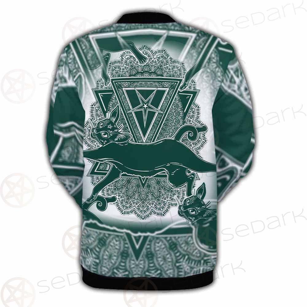 Cat Jumping Seamless Pattern SDN-1052 Button Jacket