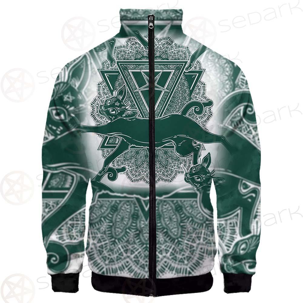 Cat Jumping Seamless Pattern SDN-1052 Jacket