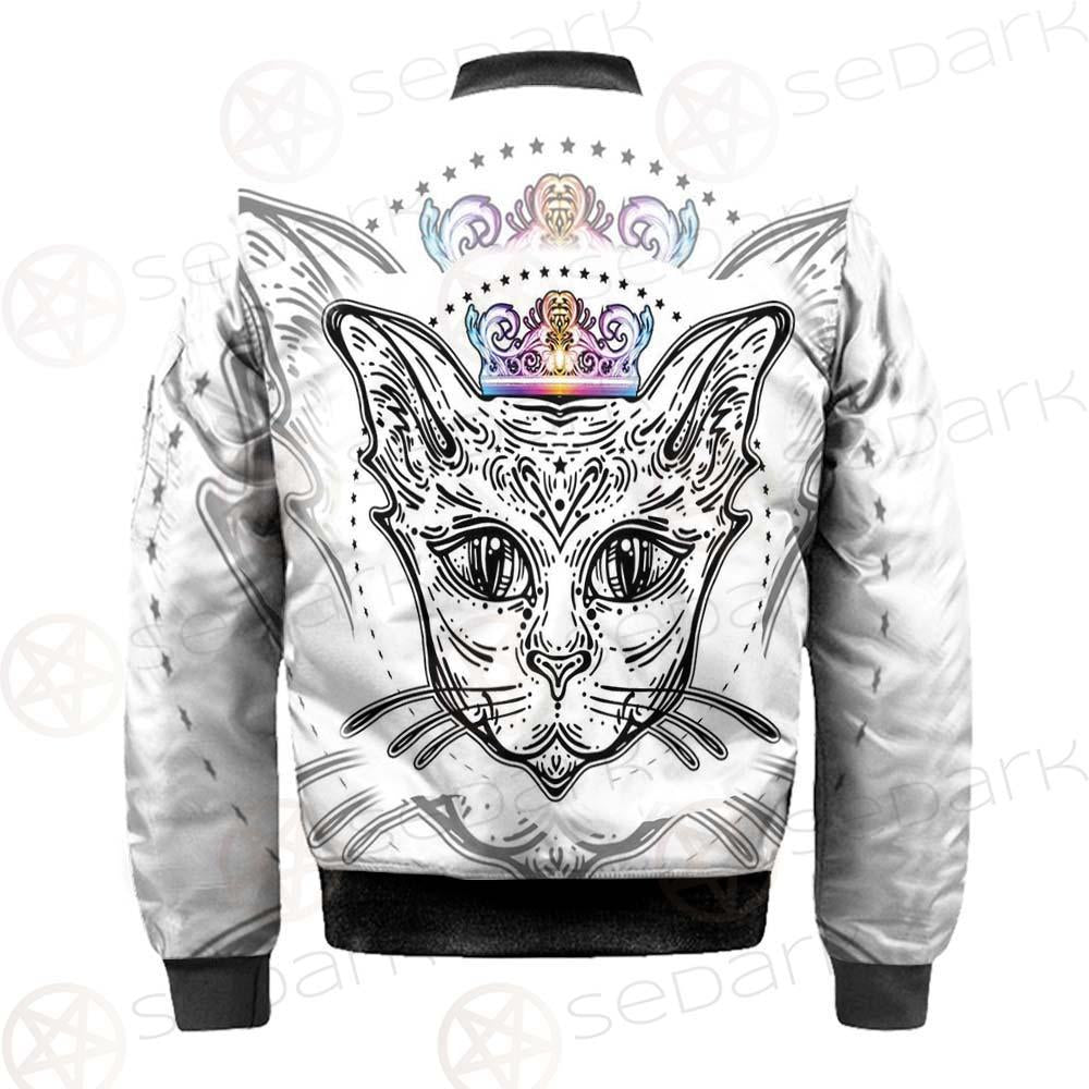 Cat Head Portrait With A Crown SDN-1053 Jacket
