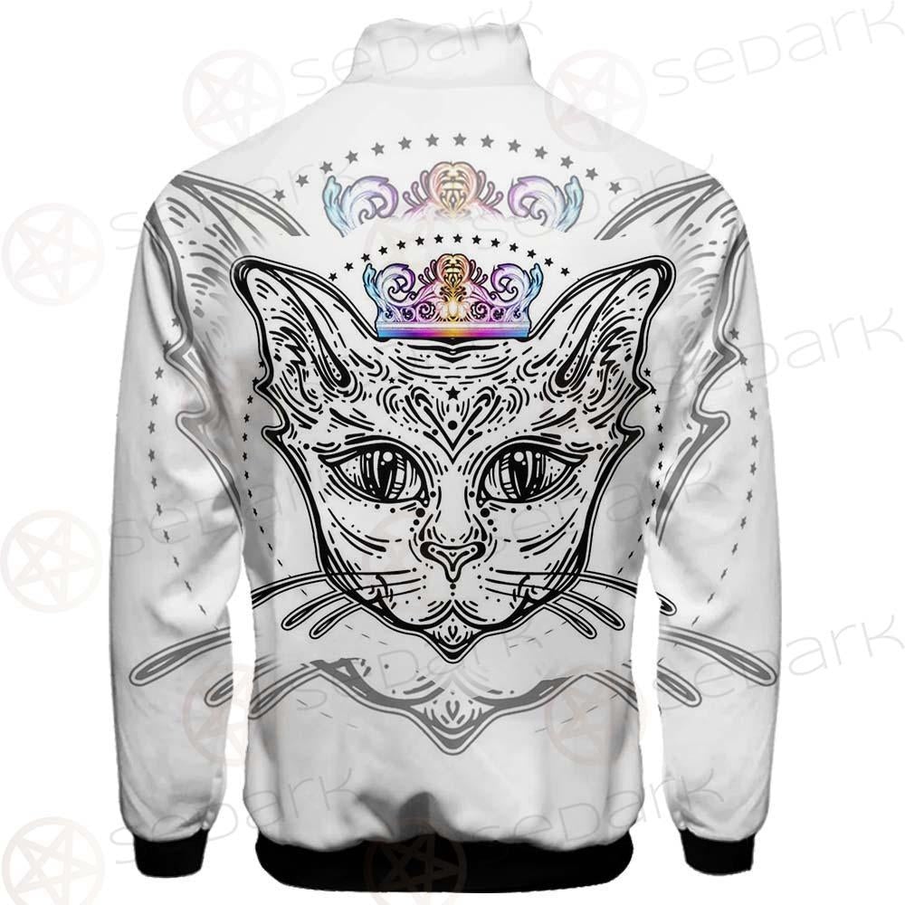 Cat Head Portrait With A Crown SDN-1053 Jacket