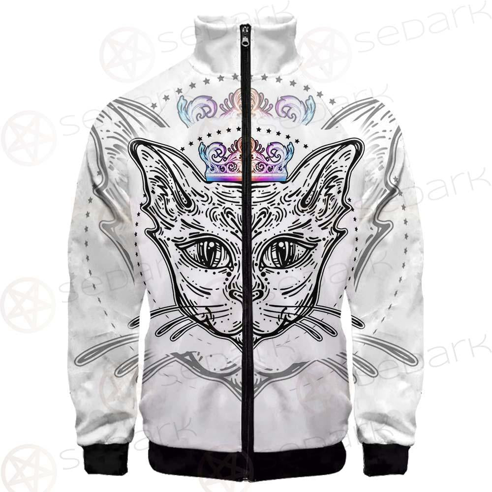 Cat Head Portrait With A Crown SDN-1053 Jacket