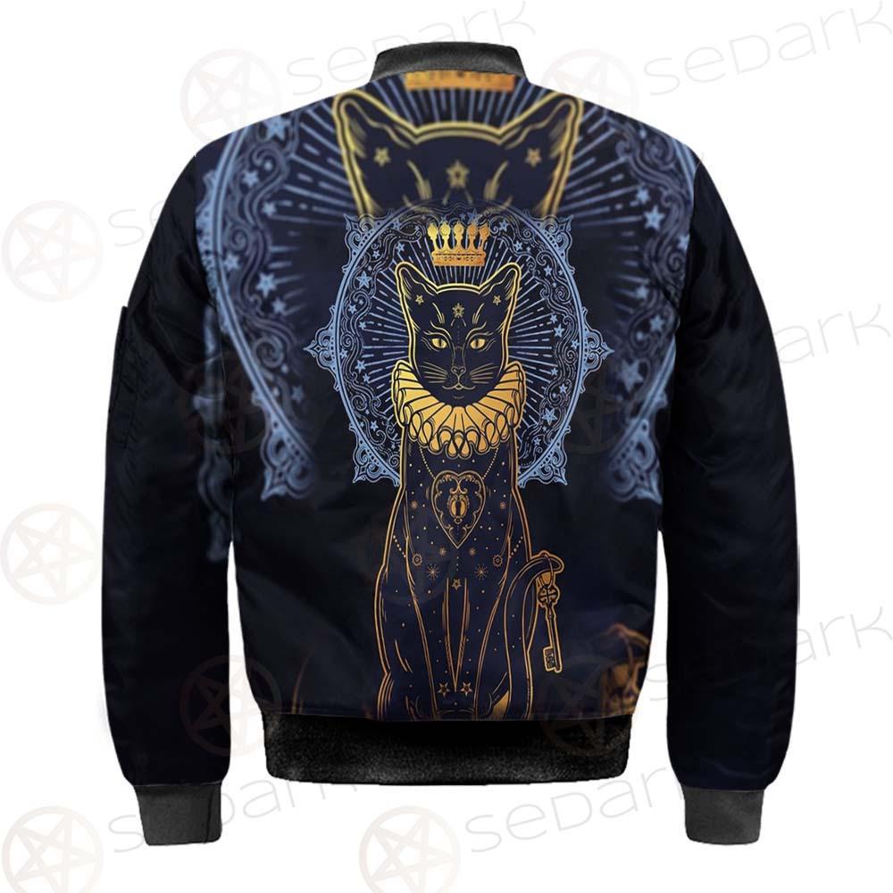 Black Cat Silhouette Portrait SDN-1056 Jacket