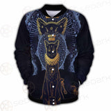 Black Cat Silhouette Portrait SDN-1056 Button Jacket
