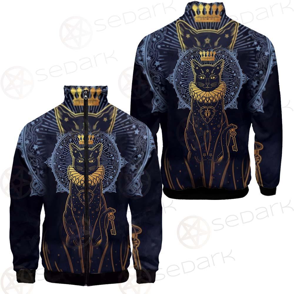 Black Cat Silhouette Portrait SDN-1056 Jacket