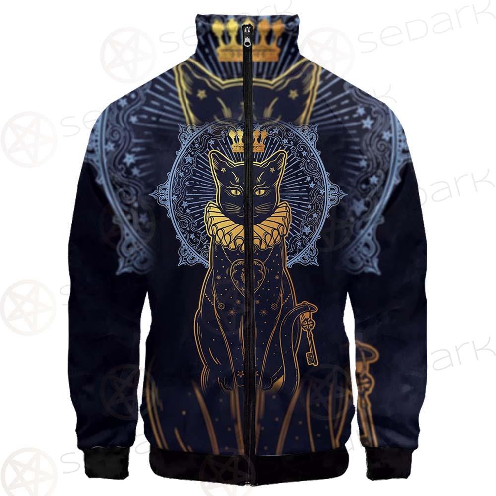 Black Cat Silhouette Portrait SDN-1056 Jacket