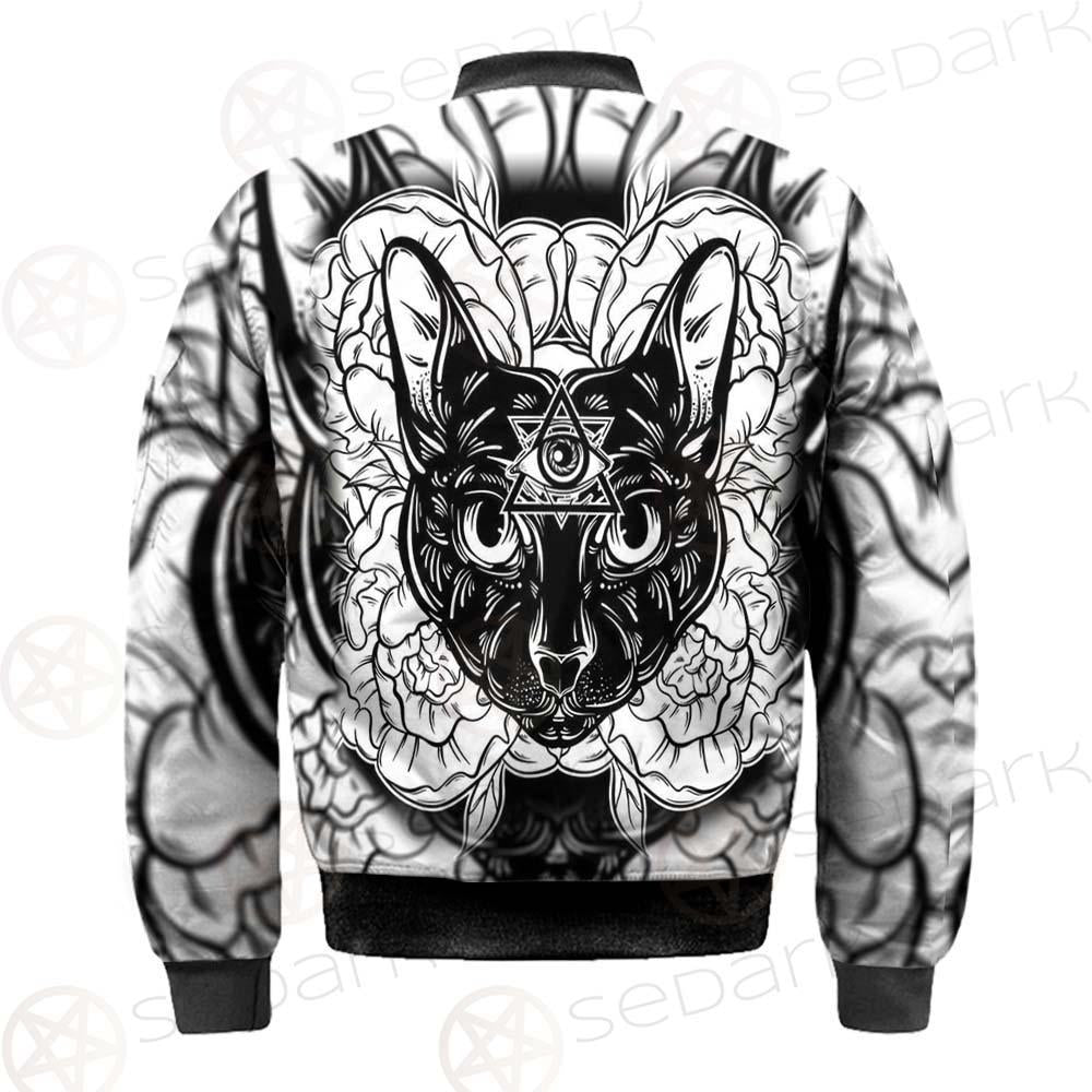 Ustration Of Cat With Flowers SDN-1057 Jacket