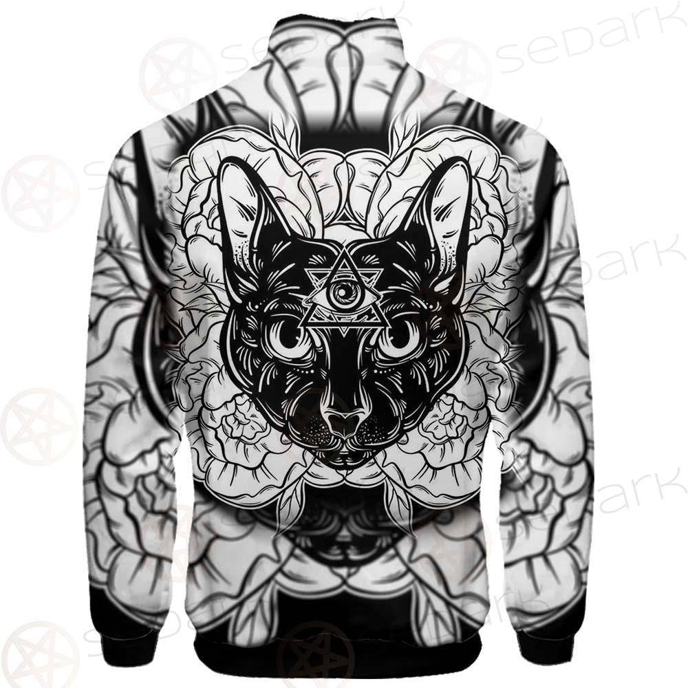Ustration Of Cat With Flowers SDN-1057 Jacket