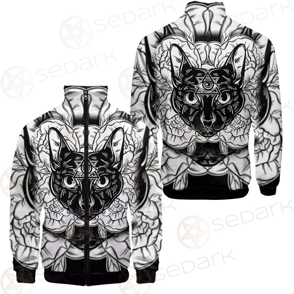 Ustration Of Cat With Flowers SDN-1057 Jacket