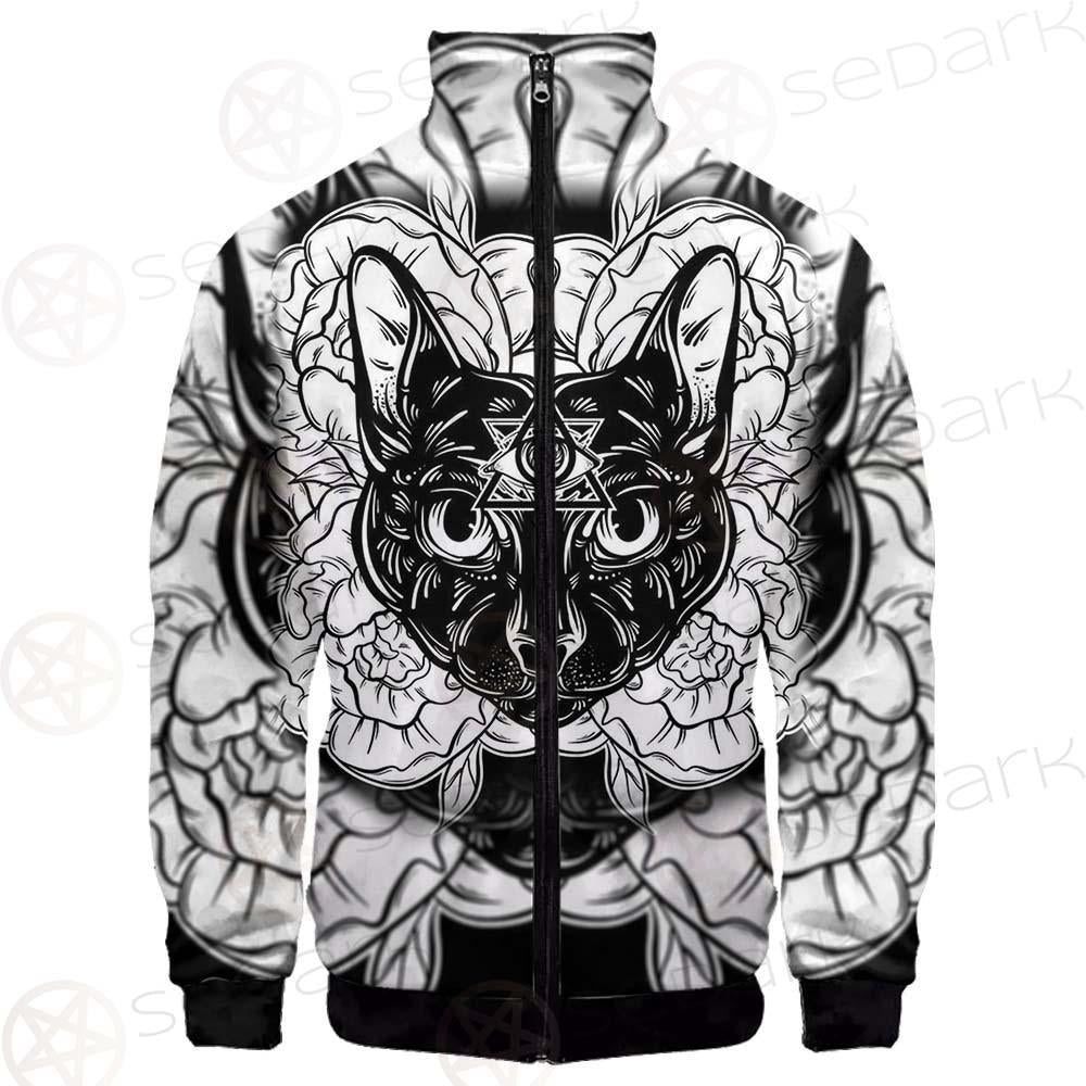 Ustration Of Cat With Flowers SDN-1057 Jacket