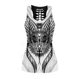 Gothic Cat SDN-1058 Hollow Out Tank Top
