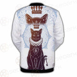 Black Cat Silhouette Portrait SDN-1059 Button Jacket