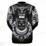 Black Cat Silhouette Portrait SDN-1060 Button Jacket