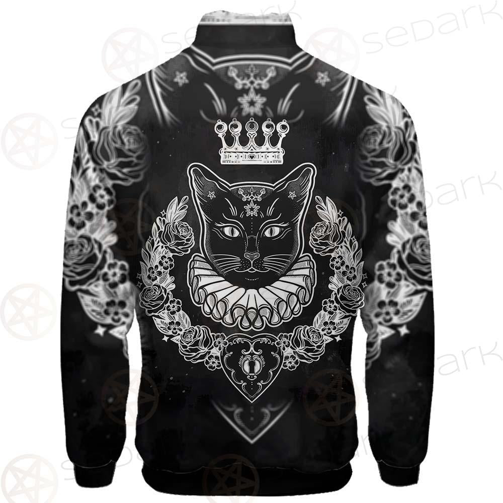 Black Cat Silhouette Portrait SDN-1060 Jacket
