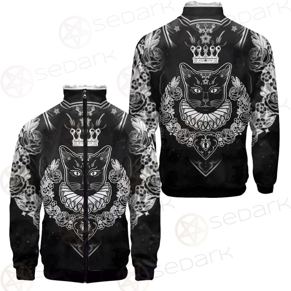 Black Cat Silhouette Portrait SDN-1060 Jacket