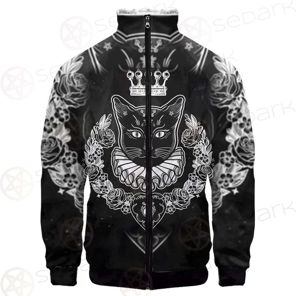 Black Cat Silhouette Portrait SDN-1060 Jacket