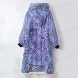 Mystical Cat Skeleton Lies SDN-1061 Oversized Sherpa Blanket Hoodie