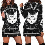 Moon On Night Sky SDN-1062 Hoodie Dress
