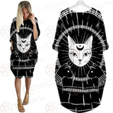 Moon On Night Sky SDN-1062 Batwing Pocket Dress