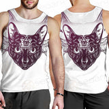 Mystical Elegant Cat SDN-1063 Men Tank-tops