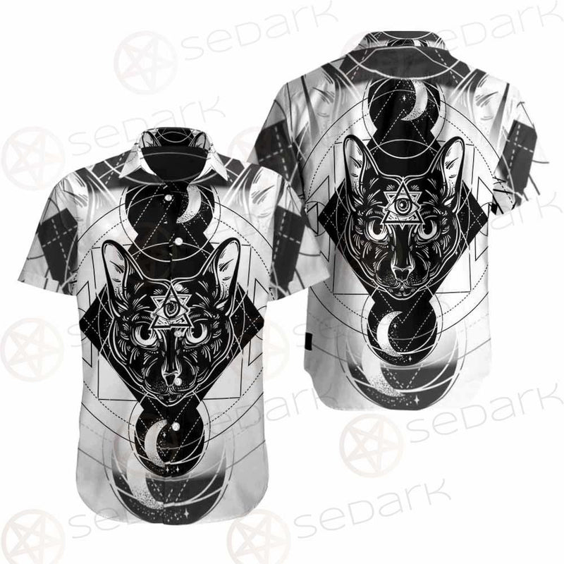Hand Drawn Illustration Of Cat SDN-1064 Shirt Allover