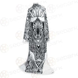 Cat Mystic And Mandala Tattoo SDN-1065 Sleeved Blanket