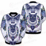 Black Cat Silhouette Portrait SDN-1066 Button Jacket