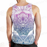 Cat Mystic And Mandala Tattoo SDN-1067 Men Tank-tops