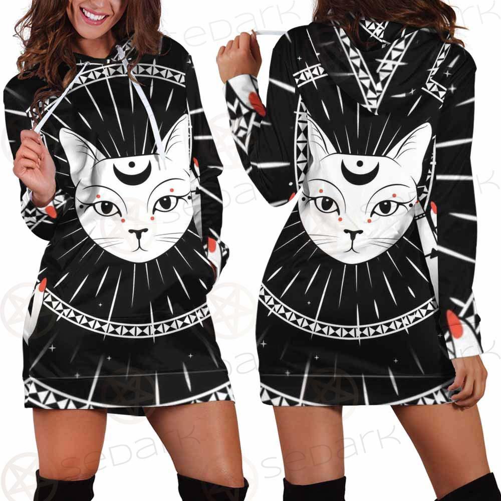 Hands With Rings SDN-1068 Hoodie Dress