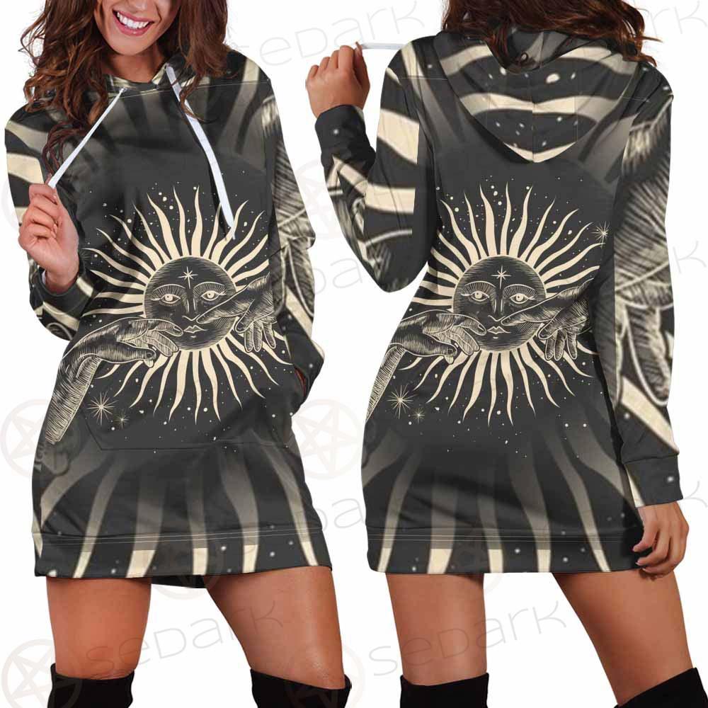 Moonlight Activity In Vintage SDN-1069 Hoodie Dress