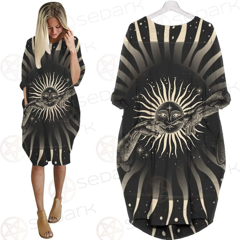 Moonlight Activity In Vintage SDN-1069 Batwing Pocket Dress