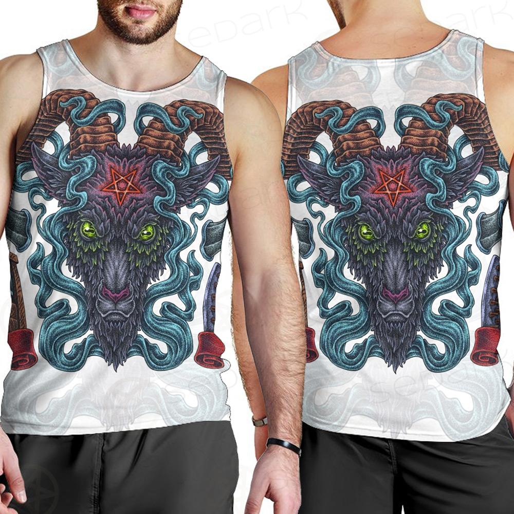Infernal Torture Theme Tattoos Men Tank-tops