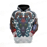 Infernal Torture Theme Tattoos Hoodie Raglan