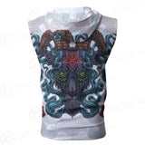 Infernal Torture Theme Tattoos Zip Sleeveless Hoodie