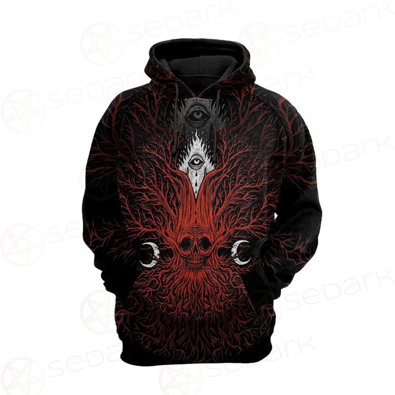 A Moon And A Burning Eye SDN-0173 Hoodie Raglan