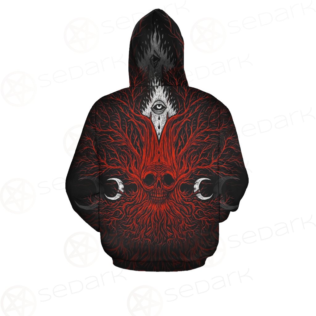 A Moon And A Burning Eye SDN-0173 Zip-up Hoodies