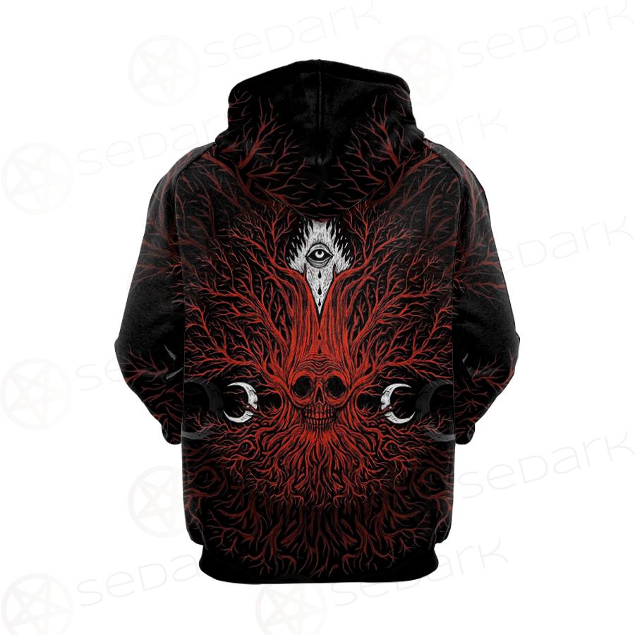 A Moon And A Burning Eye SDN-0173 Hoodie Raglan
