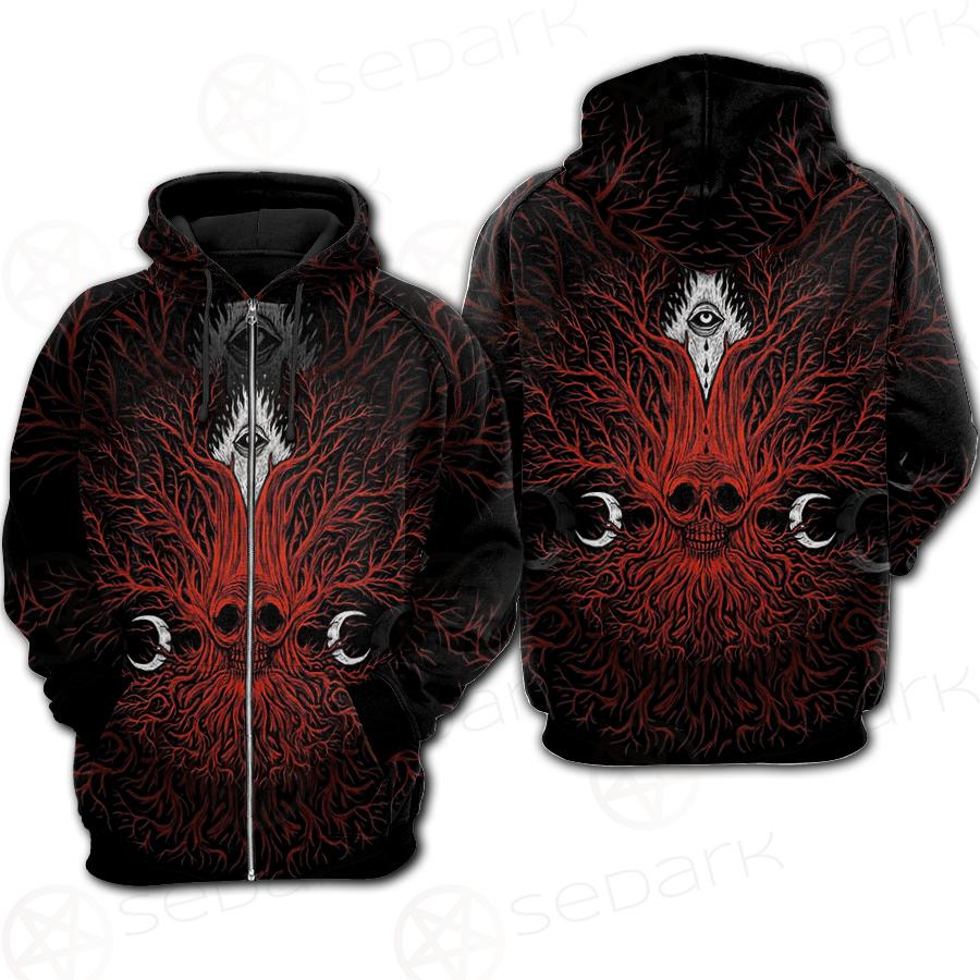 A Moon And A Burning Eye SDN-1073 Hoodie Raglan Zip