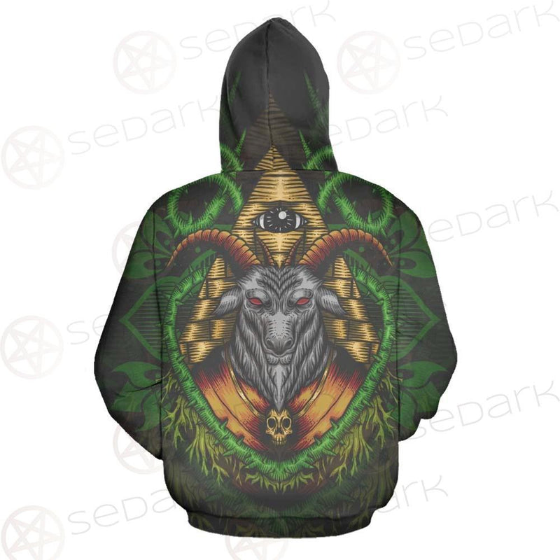 Baphomet Vector Illustration SDN-1074 Hoodie Allover