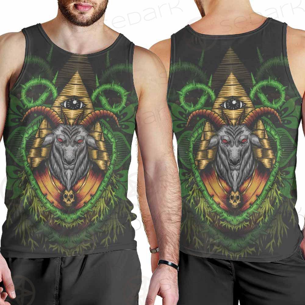Baphomet Vector Illustration SDN-1074 Men Tank-tops