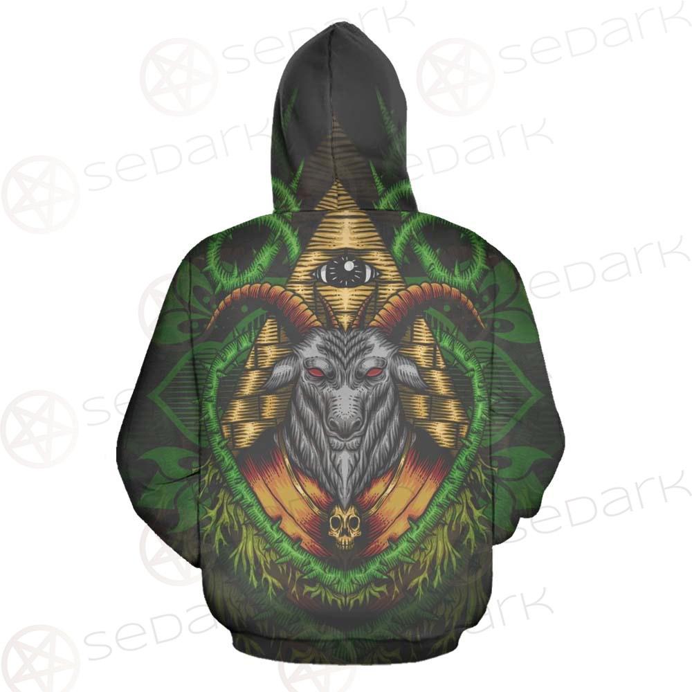 Baphomet Vector Illustration SDN-1074 Zip-up Hoodies