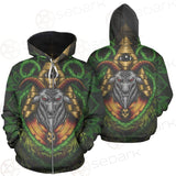 Baphomet Vector Illustration SDN-1074 Zip-up Hoodies