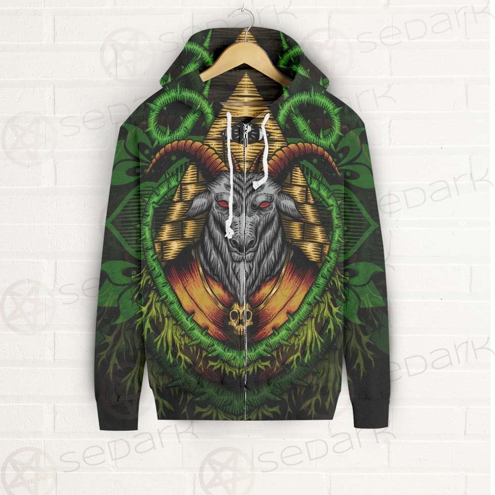 Baphomet Vector Illustration SDN-1074 Zip-up Hoodies